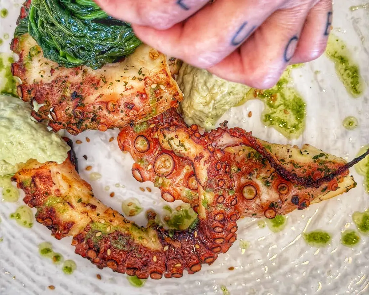 Tentacolo di polpo arrosto