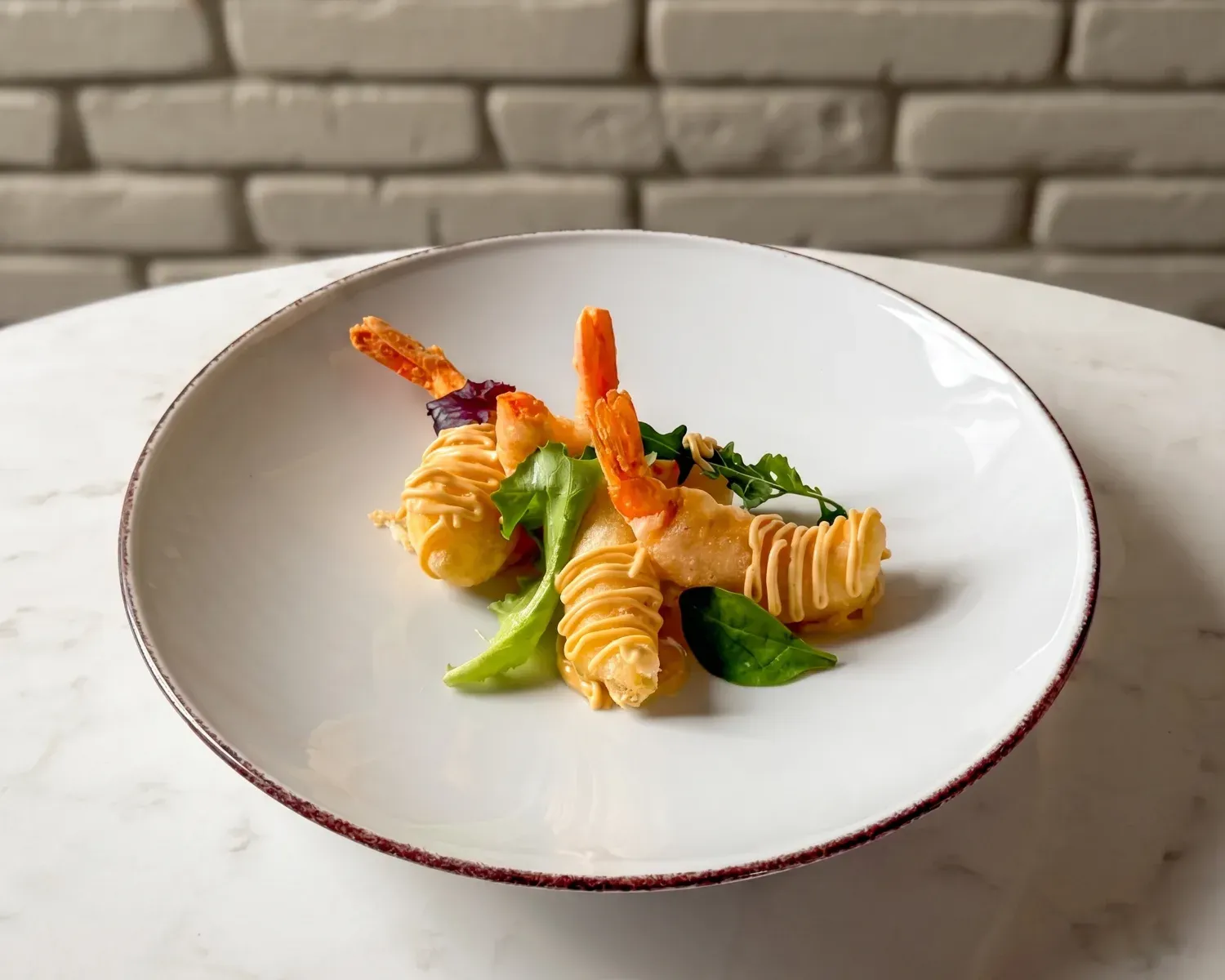 Gamberoni in tempura