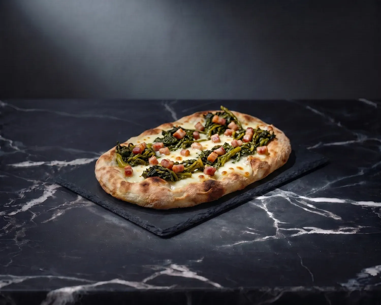Pinsa Friarielli e Pancetta